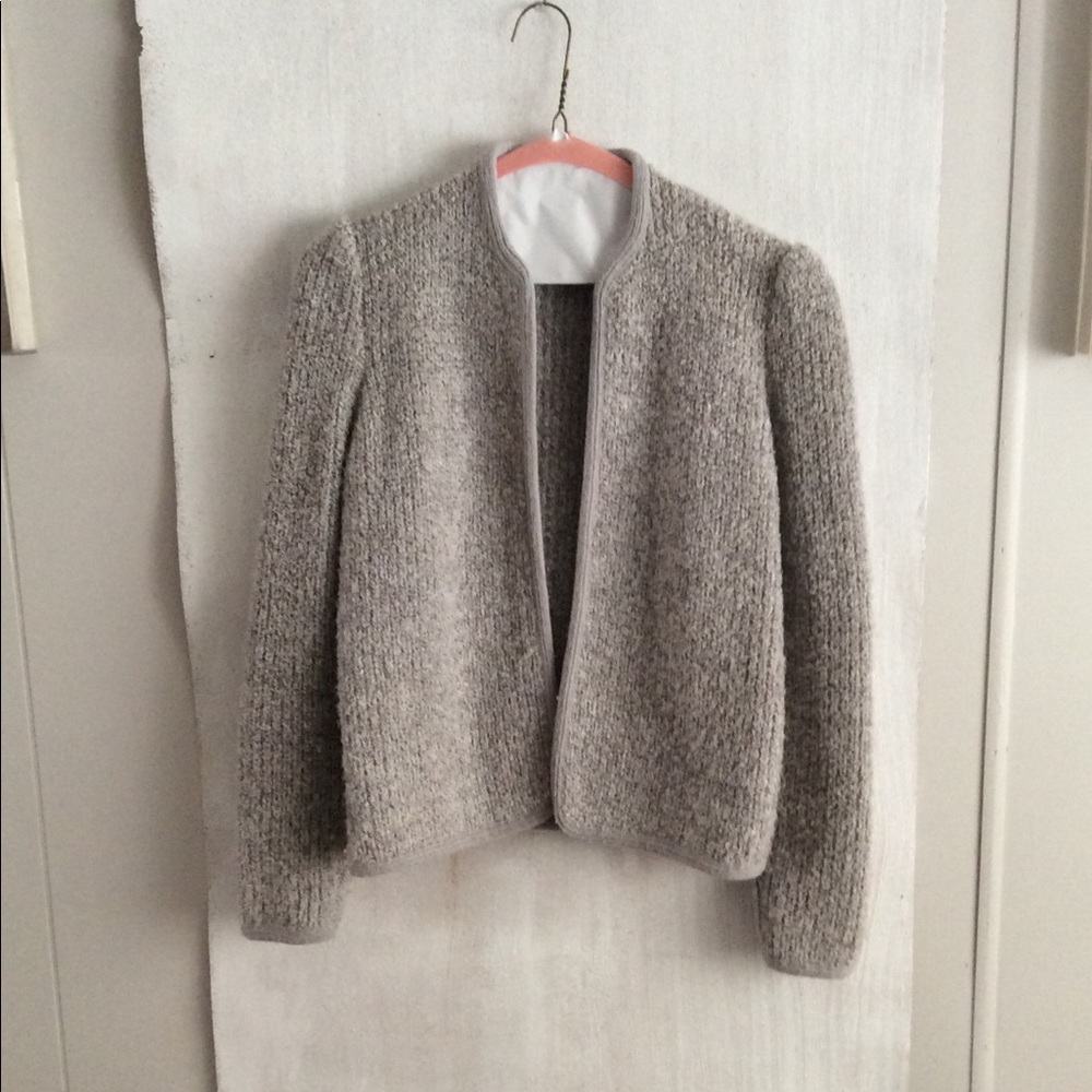 Adele Joyce 30% Wool Soft/Sturdy Grey Sweater S: P - image 4